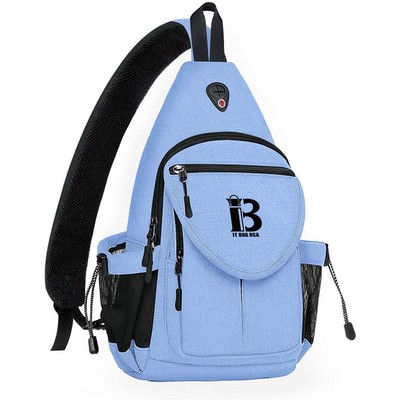 Sling Canvas Crossbody Hiking Bag with Anti-theft Pocket