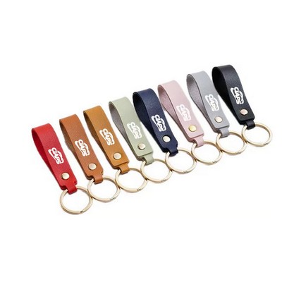 Vegan Leather Keychain