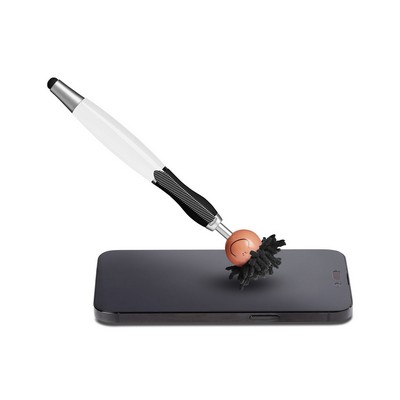 Multicultural Screen Cleaner With Stylus Pen