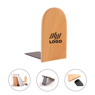 Wood Desk Storage Bookends