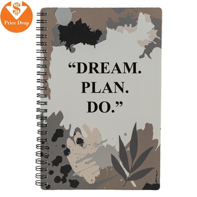 Abstract 8-1/4" X 5-1/2" Notebook