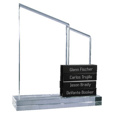 Milestone Crystal Perpetual Award-Black