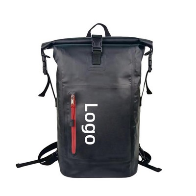 Waterproof Backpack PVC Floating Roll Top Closure 25L Backpack