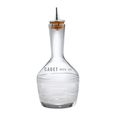 6.8oz. Glass Bitters Bottle Contemporary Design