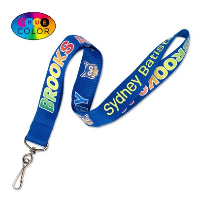 1" TrueColor Custom Anti-Microbial Lanyard