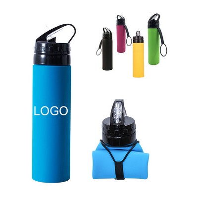 20 Oz. Collapsible Silicone Bottle for Traveling