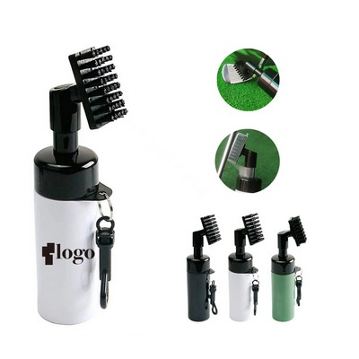 Press Type Golf Club Spray Cleaning Brush