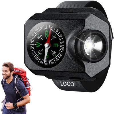 USB Charging Wrist Light With Compass