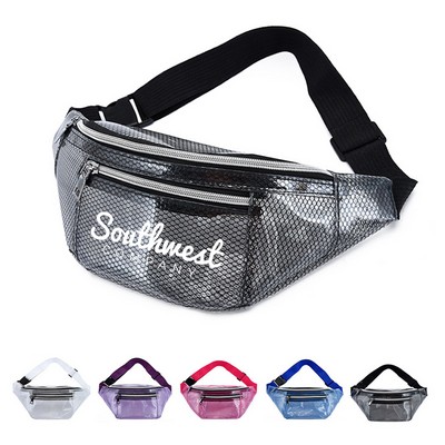 Grid Waterproof Fanny Pack