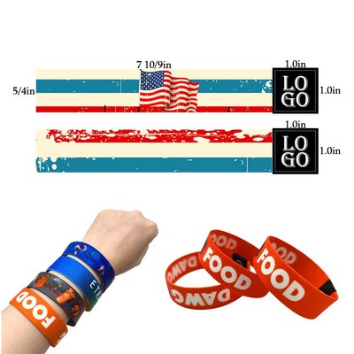 8 10/9" X 5/4" Elastic Polyester Double-Sided Bracelet