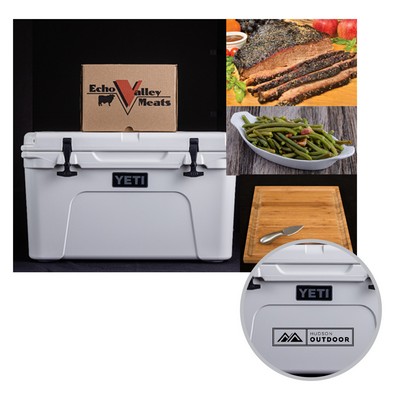 Echo Valley Meats - Brisket & Green Beans w/Yeti Tundra 45 Hard Cooler - White