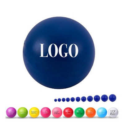 2 4/5" PU Foam Smooth Surface Golf Theme Stress Relief Ball/Squeeze Toy