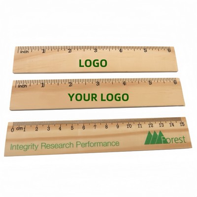 15 cm Wooden Ruler
