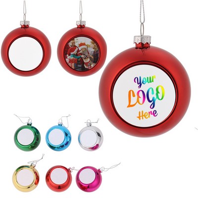 2-7/8" Plastic Christmas Ball Ornament