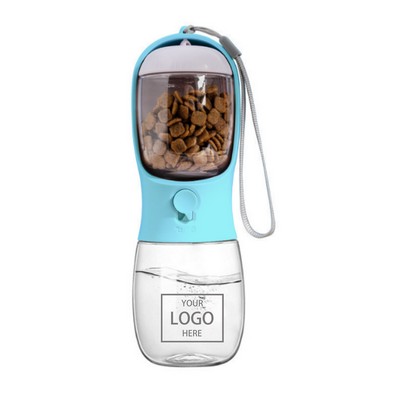 10 Oz. Leak-Proof Pet Bottle w/Food Compartment