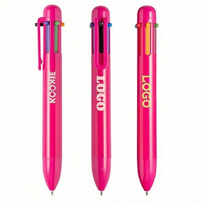 6-in-1 Multicolor Retractable Ballpoint Pen