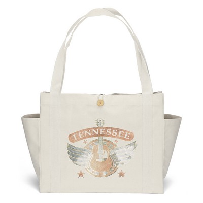 Sandford™ Deluxe Canvas Tote - Sparkle (18" x 8" x 15")