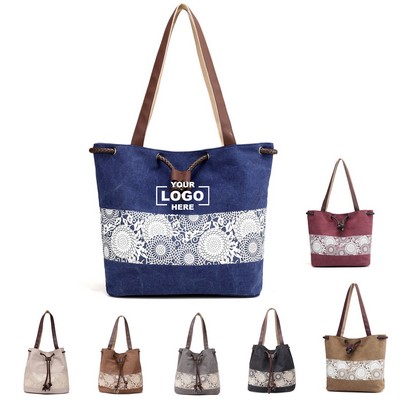 Women's Canvas Tote Bag for Office and Travel