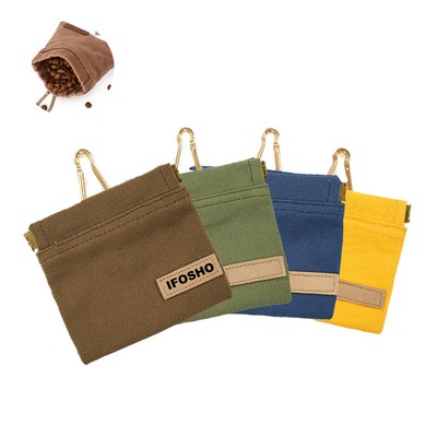 Hands Free Dog Training Treat Pouch with Carabiner