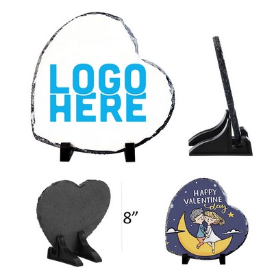 8" Heart Stone Photo Frame