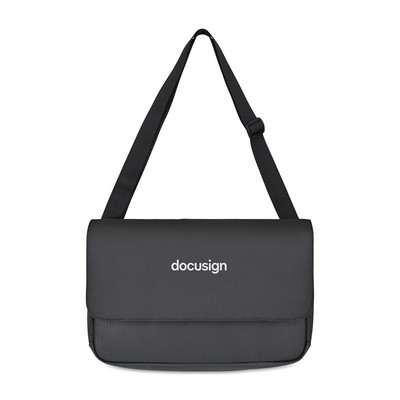 Transit Recycled rPET Laptop Messenger Bag - Black