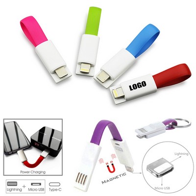 2 In 1 Charging Cable With Lightning And Micro USB