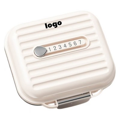 Portable Divided Pill Box