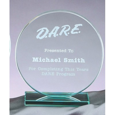 4" Jade Circle on Jade base