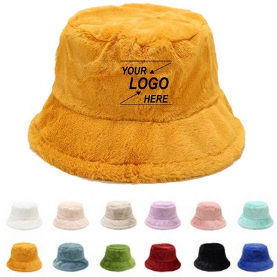 Cozy Winter Solid - Color Faux Fur Bucket Hat: Your Ultimate Cold - Weather Companion