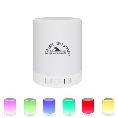 Bluetooth Speaker with LED Lamp