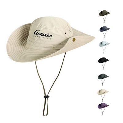 Wide Brim Bucket Hat