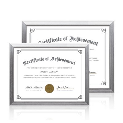 Calais Certificate Frame - Silver
