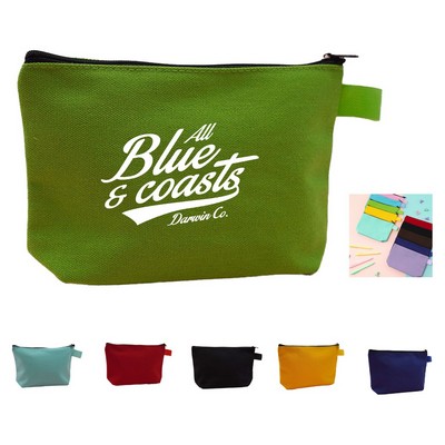 Canvas Zip Pencil Pouch