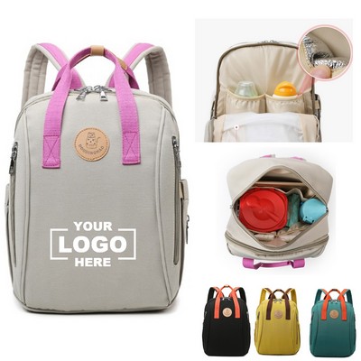 Waterproof Stylish Diaper Backpack for Moms.