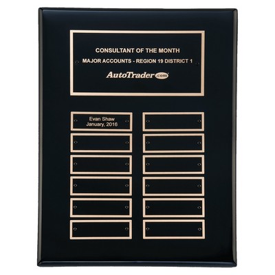 Piano Finish Perpetual Plaque