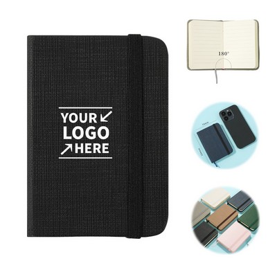 A7 Mini Pocket Notebook W/ Elastic Band