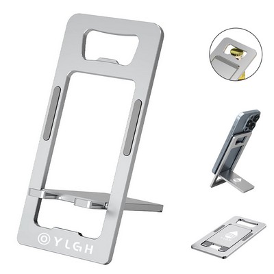 Aluminum Card Phone Stand With Bottle Opener
