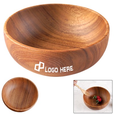Round Wooden Bowls