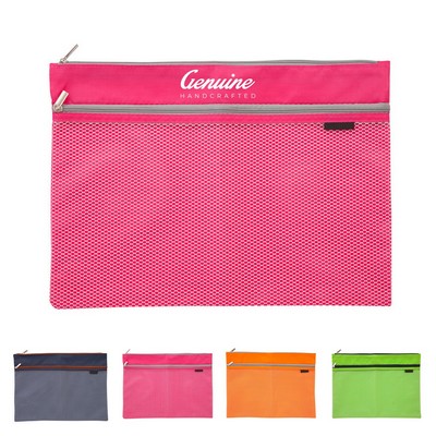 Oxford Two-Compartment Document Pouch