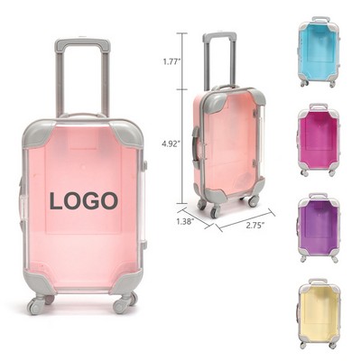 Custom Mini Empty Luggage Storage Box Clear Suitcase Packaging Case