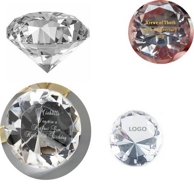 Crystal Diamond Paperweight