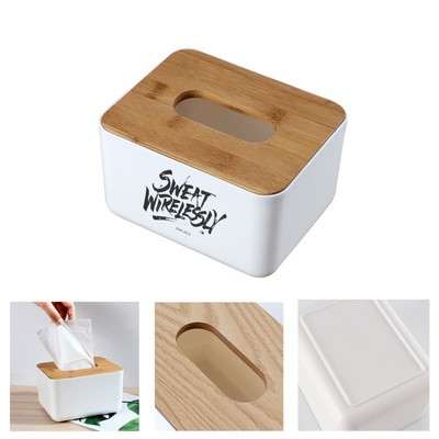 Disposable Paper Wood Tissue Box