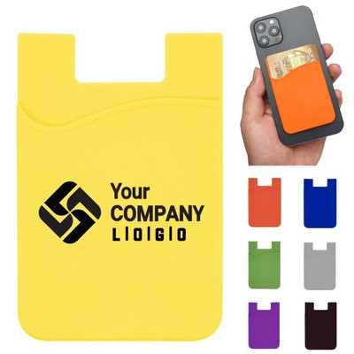 Soft Silicone Adhesive Card Holder Sleeve