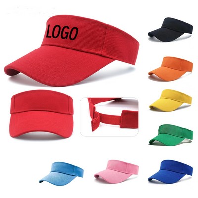 Unisex Summer Twill Cotton Sport Visor