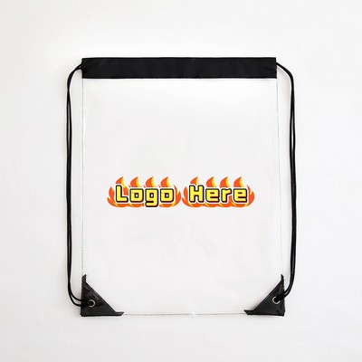 Clear PVC Drawstring Backpack