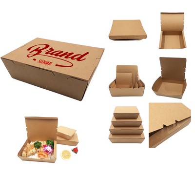 Disposable Kraft Paper Take Out Food Boxes