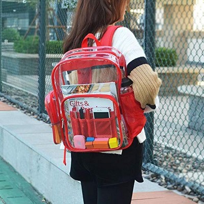 ClearWave™ 30C Clear Backpack with Water Bottle Pocket
