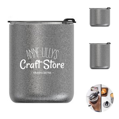 10oz 304 Stainless Steel Insulated Tumbler with Leak-Proof Lid
