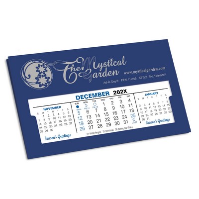 TAL Teledate Refillable Desk Calendar, Lapis Blue - Special 15% Off thru 7/31/25*