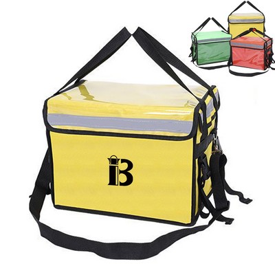 Portable insulated bag W/ Reflective Stripe